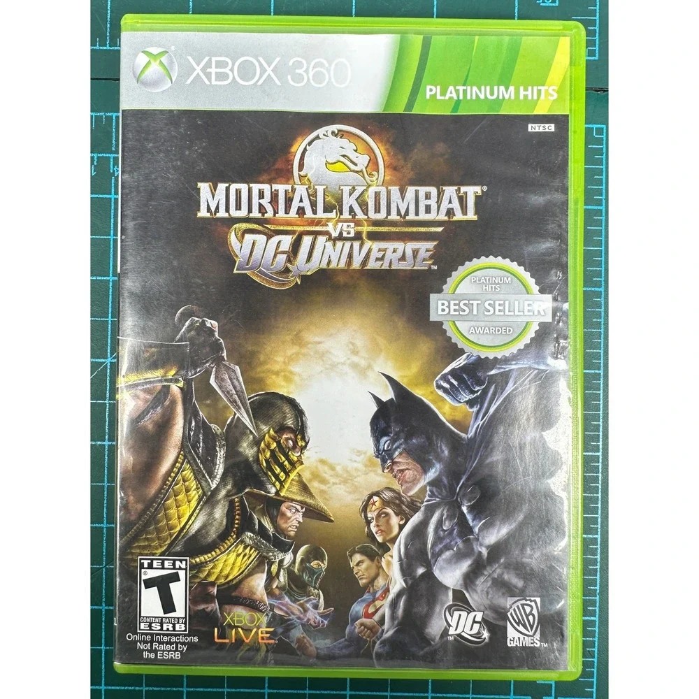 Mortal Kombat vs DC Universe Xbox 360 Platinum Hits CIB Fighting Game 2008